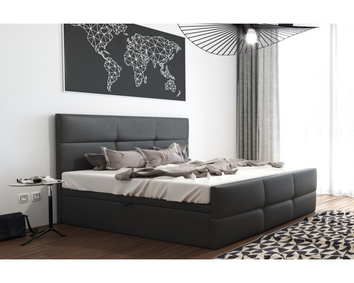 Nowoczesne łóżko sypialniane z pojemnikiem OSLO 140/160/180/200 x 200