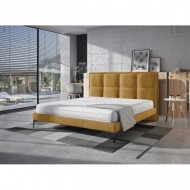 Łóżko dla jednej osoby tapicerowane z zagłowiem ARIANA 80x200 cm