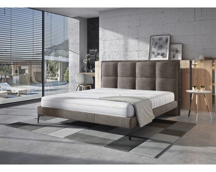 Minimalistyczne łóżko z zagłówkiem ARIANA 120x200 cm