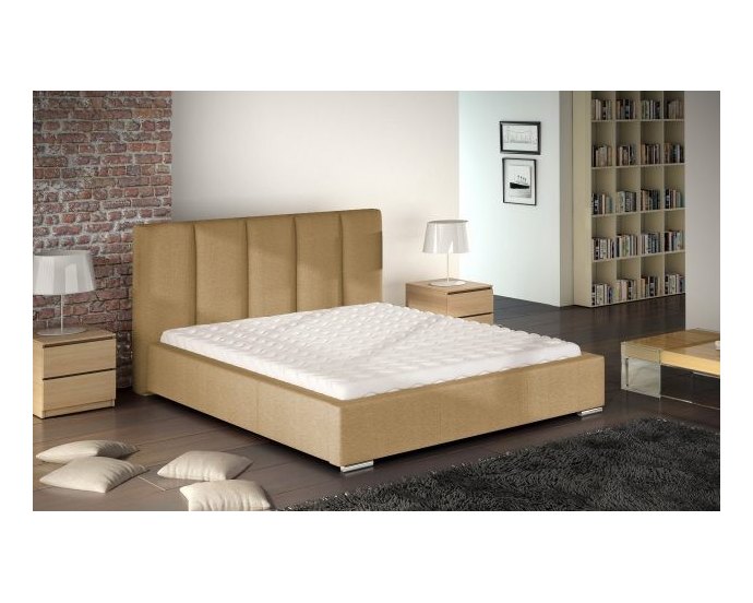 Wygodne pojedyncze łóżko tapicerowane VANESSA 120x200 cm