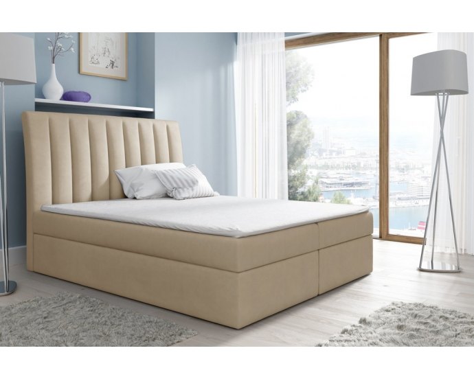 Łóżko kontynentalne NERO | dwa pojemniki na pościel Łóżko kontynentalne NERO | dwa pojemniki na pościel