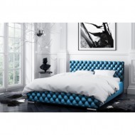 Królewskie łóżko tapicerowane FARO 160 x 200cm z pojemnikiem na pościel