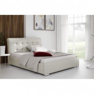 Łóżko tapicerowane z pojemnikiem na pościel AMBER 160x200 cm