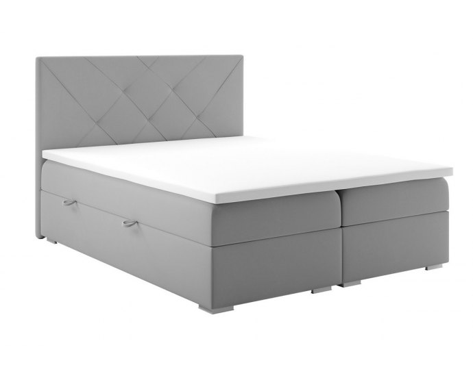 Nowoczesne łóżko kontynentalne z 2 pojemnikami BRAVO 200x200