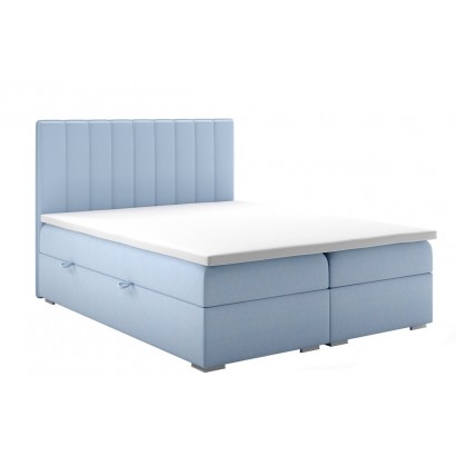 Kontynentalne łóżko z materacem i dwoma pojemnikami RICHSON 200x200