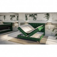 Stylowe łóżko kontynentalne z materacem 160x200 DUST