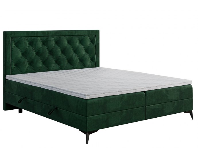 Stylowe łóżko kontynentalne z materacem 160x200 DUST