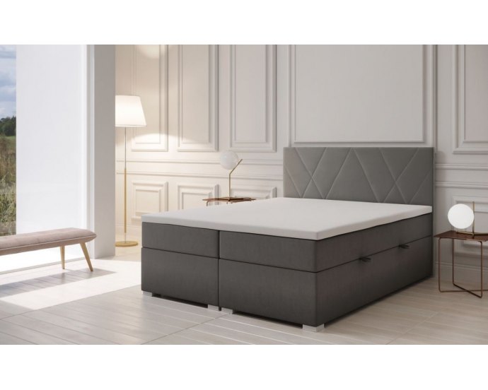 Duże i wygodne łóżko kontynentalne do sypialni LAURA 200x200 Duże i wygodne łóżko kontynentalne do sypialni LAURA 200x200