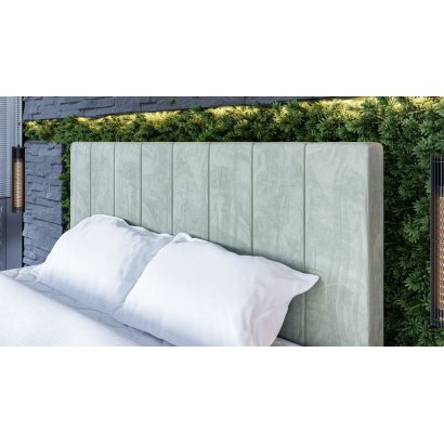 Wygodne łóżko Kontynentalne z materacem i pojemnikiem na pościel GRANDE 120x200
