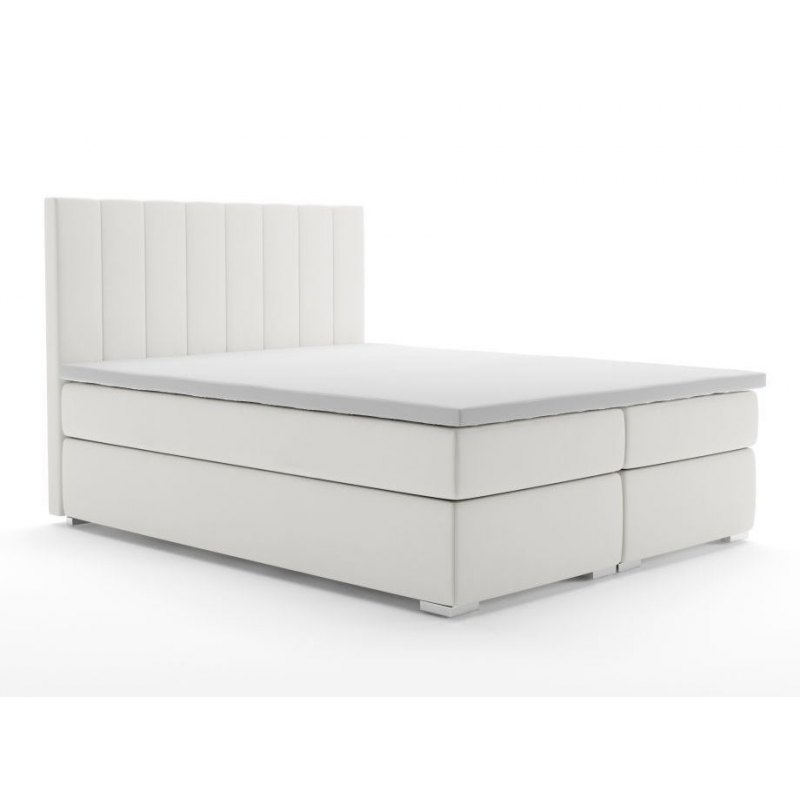 Wygodne łóżko Kontynentalne z materacem i pojemnikiem na pościel GRANDE 160x200