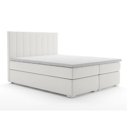 Wygodne łóżko Kontynentalne z materacem i pojemnikiem na pościel GRANDE 200x200