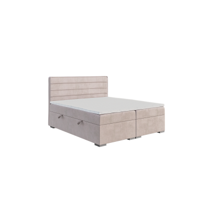 Stylowe łóżko kontynentalne z zagłówkiem i materacem CARLO 120x200