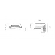 Narożnik do salonu OXFORD z funkcją relaksu