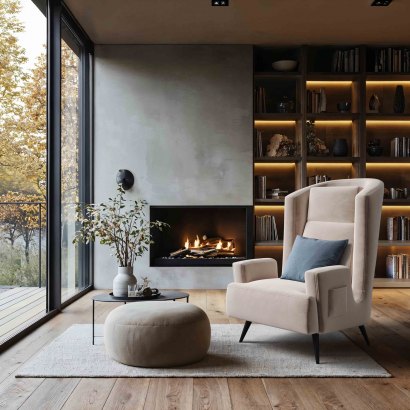 Nowoczesny fotel GOLD w stylu skandynawskim