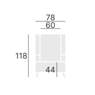 Nowoczesny fotel GOLD w stylu skandynawskim
