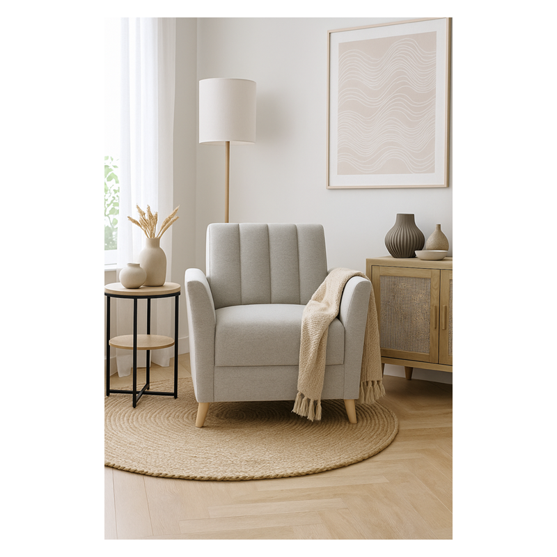 Nowoczesny fotel NEMO w stylu skandynawskim