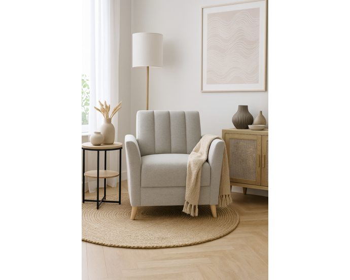 Nowoczesny fotel NEMO w stylu skandynawskim