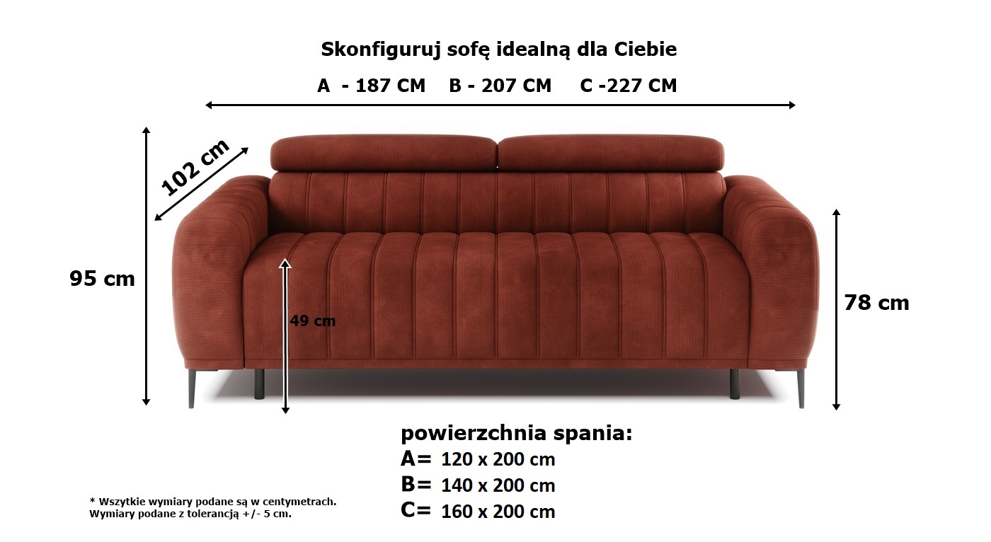 gold nowoczesna sofa